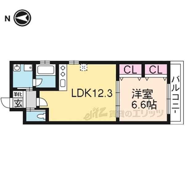 Ｓｈｉｎｉｎｇ壬生離宮 201｜京都府京都市中京区壬生相合町(賃貸マンション1LDK・2階・43.46㎡)の写真 その2