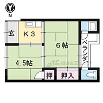 京都府京都市西京区樫原分田（賃貸アパート2K・2階・28.00㎡） その2