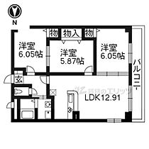 ル・フロール烏丸五条 201 ｜ 京都府京都市下京区不明門通五条上る玉屋町（賃貸マンション3LDK・2階・63.30㎡） その2