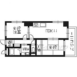 タマソウビル 5階2LDKの間取り
