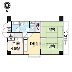 春栄ハイツ 3DKの間取図画像