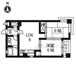 エグゼ2 2LDKの間取図画像