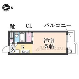 メゾン・ド・パプリカ 1Kの間取図画像