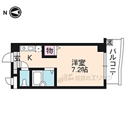 セントガーデン 1Kの間取図画像