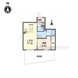 コーポ福島 1LDKの間取図画像