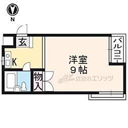 ジョイハウス ワンルームの間取図画像