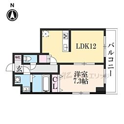 プレサンス京都天使突抜奏 1LDKの間取図画像