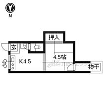 岡田アパート 5 ｜ 京都府京都市左京区吉田中大路町（賃貸アパート1K・1階・20.10㎡） その2