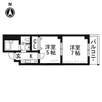 京都府京都市上京区堀川通一条下る主計町（賃貸マンション2K・2階・28.00㎡） その2