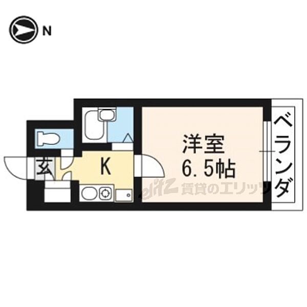 ピラーズ北山 112｜京都府京都市左京区松ケ崎木ノ本町(賃貸マンション1K・1階・19.80㎡)の写真 その2