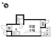 メゾンなか 208 ｜ 京都府京都市北区出雲路神楽町（賃貸マンション1R・2階・16.20㎡） その2