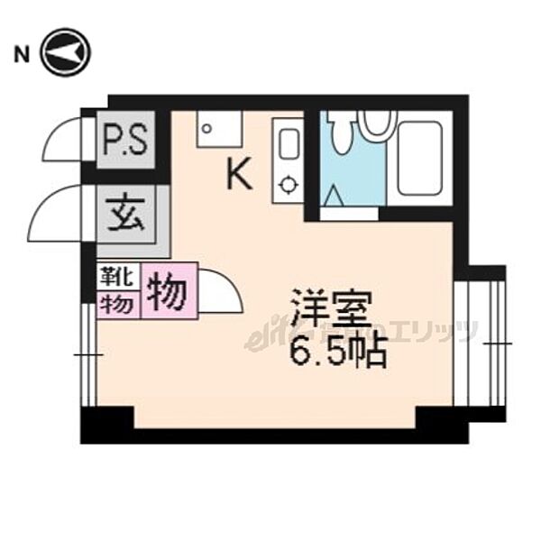 デュ北白川 202｜京都府京都市左京区北白川堂ノ前町(賃貸マンション1R・2階・14.00㎡)の写真 その2