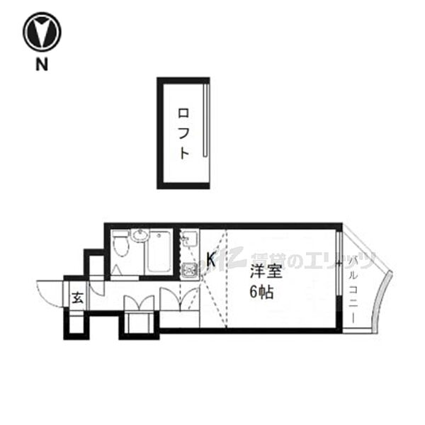 サンクレスト 302｜京都府京都市左京区下鴨西本町(賃貸マンション1R・3階・21.00㎡)の写真 その2