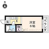 ハイツ庵野 204 ｜ 京都府京都市左京区一乗寺庵野町（賃貸アパート1K・2階・15.00㎡） その2