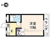 京都府京都市左京区松ヶ崎久土町（賃貸マンション1K・2階・18.57㎡） その2