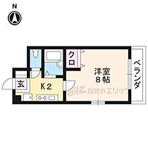 京都府京都市北区衣笠北荒見町（賃貸マンション1K・3階・22.20㎡） その2