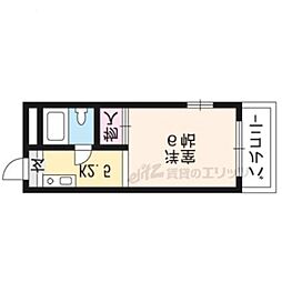 プライベートスタジオ 3階1Kの間取り