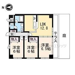 トゥエルヴ宝ケ池 3LDKの間取図画像