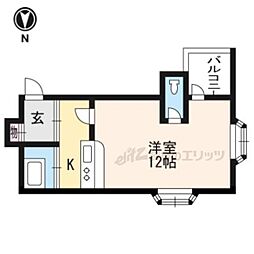 GRACEMAISONOZ 1Kの間取図画像