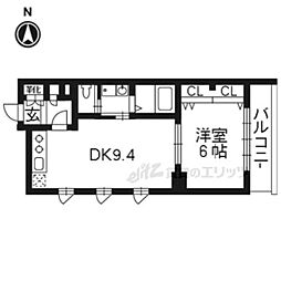 サウスコンフォート 1LDKの間取図画像
