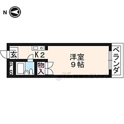 メゾンド亜地路義 1Kの間取図画像