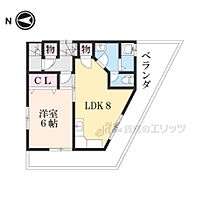 サンハイツ石田 E-2 ｜ 京都府京都市伏見区石田森東町（賃貸マンション1LDK・2階・41.02㎡） その2