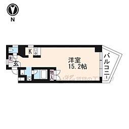 山科IMビル ワンルームの間取図画像