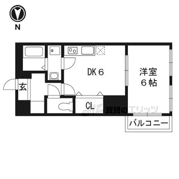 プレステージ翼 903｜京都府京都市山科区椥辻東浦町(賃貸マンション1DK・9階・33.20㎡)の写真 その2