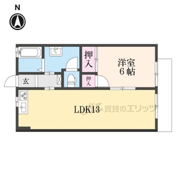 草川ハイツIII 102｜滋賀県大津市大萱４丁目(賃貸アパート1LDK・1階・44.30㎡)の写真 その2