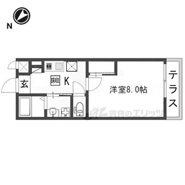 滋賀県彦根市大堀町(賃貸アパート1K・1階・27.44㎡)の写真 その2