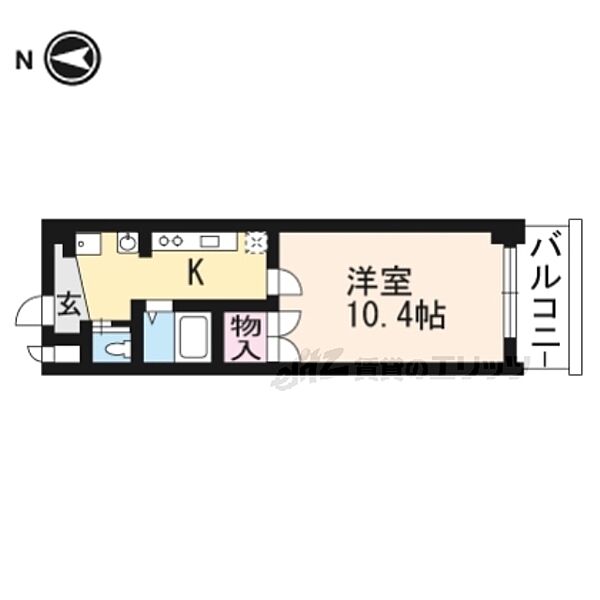 アートプラザ・ミー 2003｜滋賀県草津市南笠東１丁目(賃貸マンション1K・2階・30.50㎡)の写真 その2