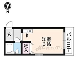 ＶＩＰ大宅 2階1Kの間取り