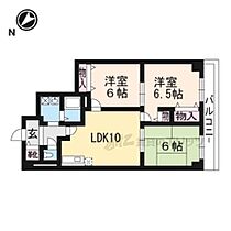 京都府京都市山科区音羽前田町（賃貸マンション3LDK・4階・65.46㎡） その2