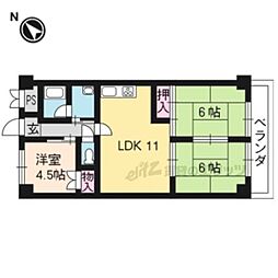 シャンポール蜂の壺 3LDKの間取図画像