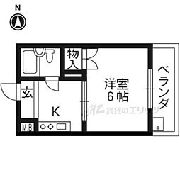 メゾン・ドすいしょう 1Kの間取図画像