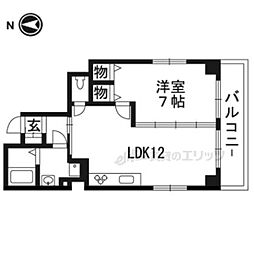 メゾンドココ 1LDKの間取図画像