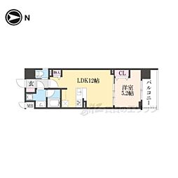 ベラジオ雅び京都三条通 1LDKの間取図画像