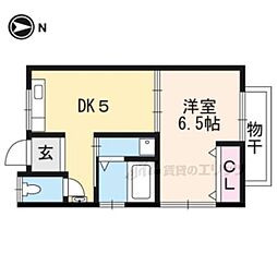 ハイツ和泉 1DKの間取図画像