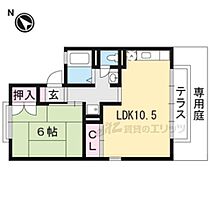 京都府京都市北区平野桜木町（賃貸アパート1LDK・1階・40.41㎡） その2