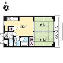 メゾンたつみ 2LDKの間取図画像
