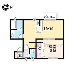 ViLLadeAura 1LDKの間取図画像