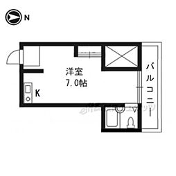 第一ロイヤルレジデンス春田 1Kの間取図画像
