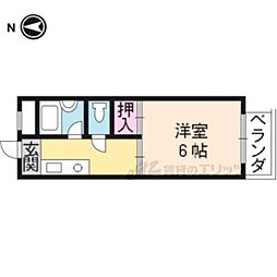 前田ハイツ 1Kの間取図画像
