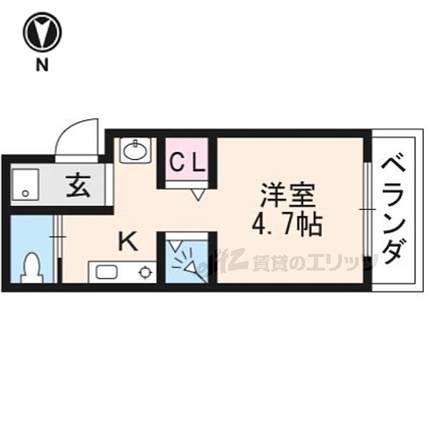 ヴィラ・タテハラ 311｜京都府京都市伏見区南部町(賃貸マンション1R・3階・18.74㎡)の写真 その2