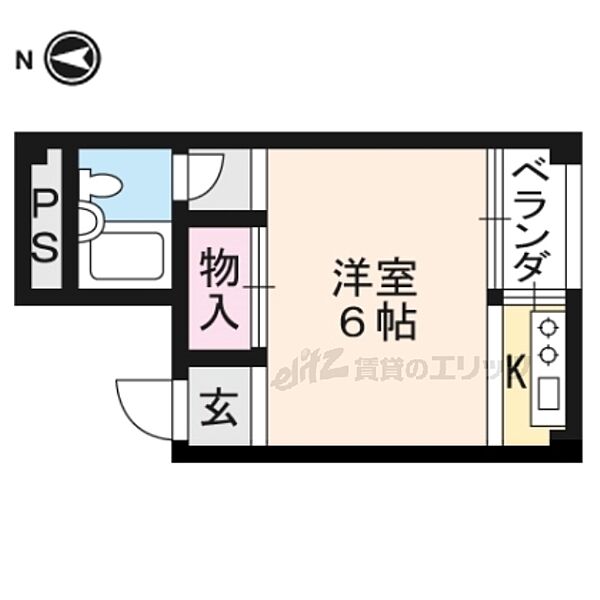 ドミトリー北斗 306｜京都府京都市東山区本町７丁目(賃貸マンション1K・3階・17.00㎡)の写真 その2