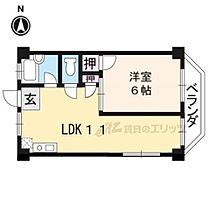 下川原小堀マンション 45 ｜ 京都府京都市伏見区深草下川原町（賃貸マンション1LDK・4階・30.00㎡） その2