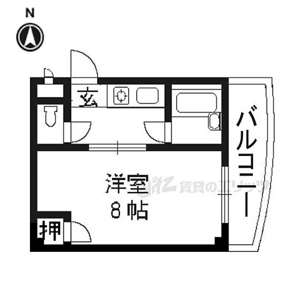 ＰＩＮＥ　ＴＲＥＥ 301｜京都府京都市伏見区京町１０丁目(賃貸マンション1K・3階・23.14㎡)の写真 その2