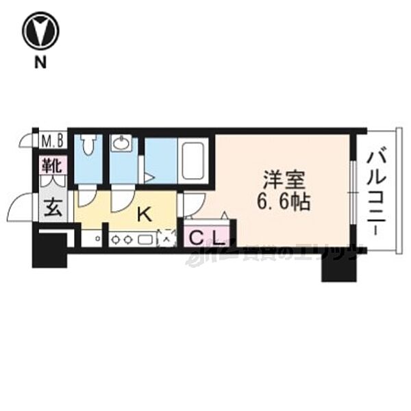 京都府京都市南区西九条南田町(賃貸マンション1K・7階・21.80㎡)の写真 その2