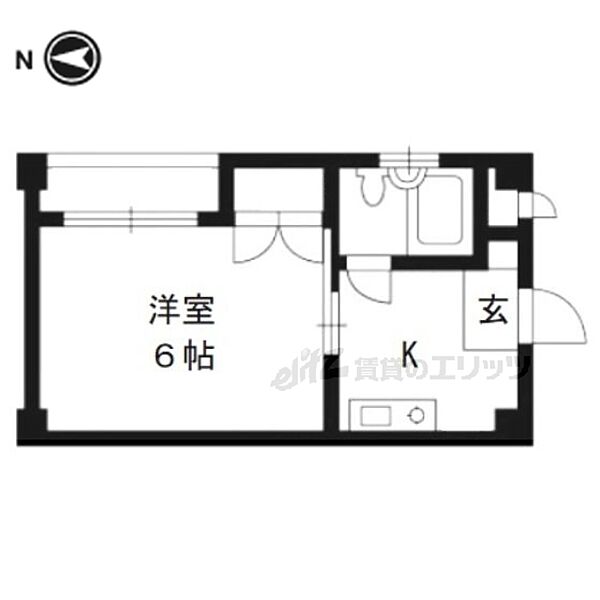 サン・ウエスト 302｜京都府京都市下京区西七条北衣田町(賃貸マンション1K・3階・20.06㎡)の写真 その2