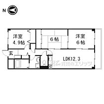 セブンマンション（ベルヴィ51） 104 ｜ 京都府京都市伏見区向島津田町（賃貸マンション3LDK・1階・66.40㎡） その2